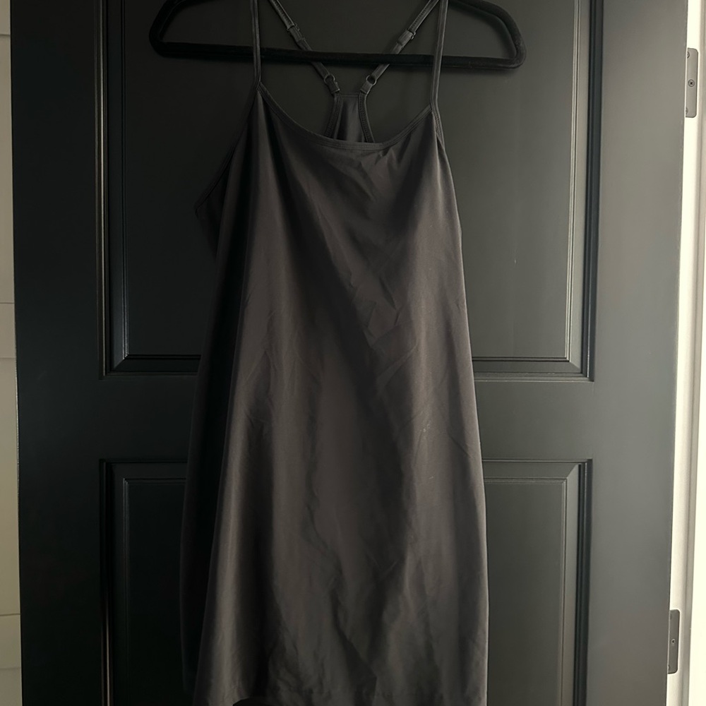 All in Motion Black Midi Dress